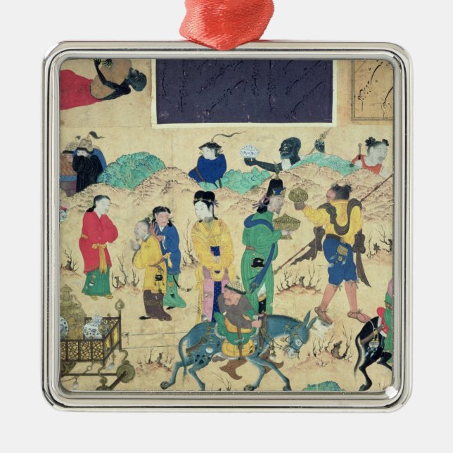 Transporting ceramics metal ornament (Front)