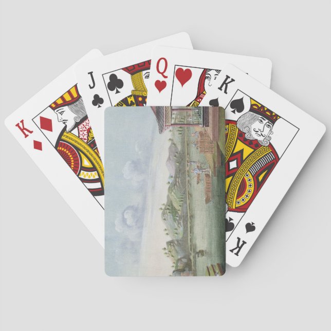 Transporting crates of tea (w/c on paper) poker cards (Back)