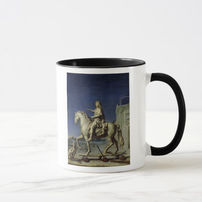 Transporting the Equestrian Statue of Louis Mug (Right)