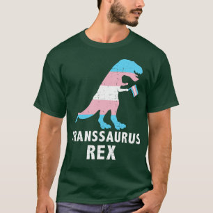 Transsaurus rex dinosaur in transgender  for trans T-Shirt