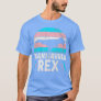 Transsaurus Rex Trans Dinosaur Transexual Flag Din T-Shirt