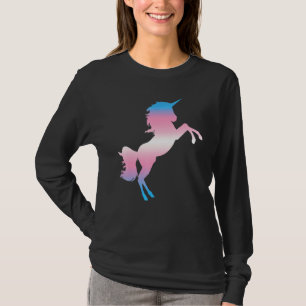 Transsexual Flag Unicorn Trans Pride Month Lgbtq T T-Shirt