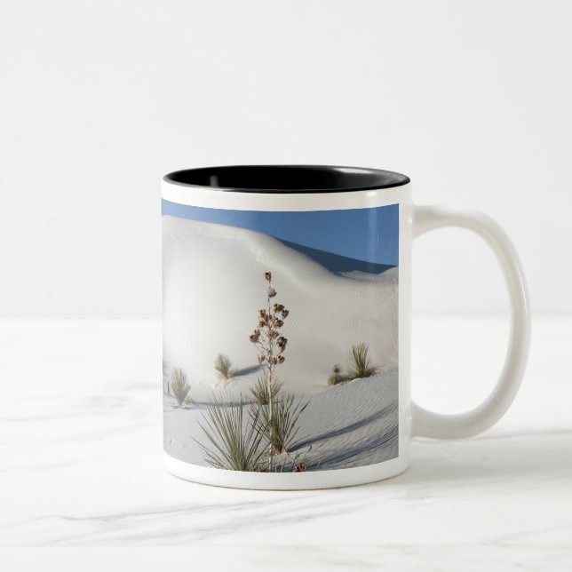 Transverse Dunes and Soaptree Yucca Two-Tone Coffee Mug (Right)