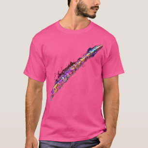 Transverse Flute Music Instrument Art Transverse F T-Shirt
