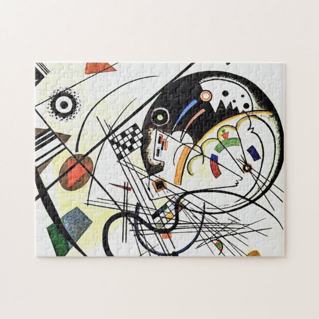 "Transverse Line" - Kandinsky Abstract Modern Art Jigsaw Puzzle (Horizontal)
