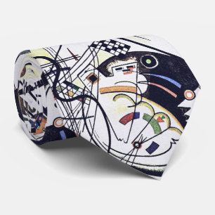 Transverse Line - Kandinsky Neck Tie