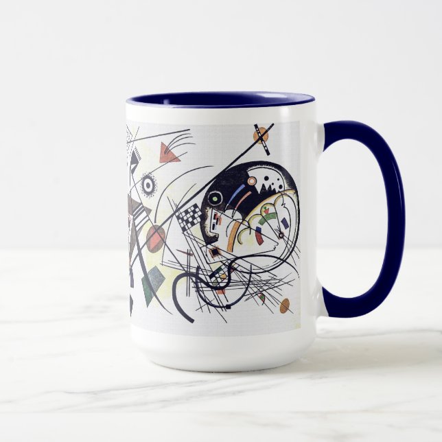 Transverse Line - Wassily Kandinsky Modern Art  Mug (Right)