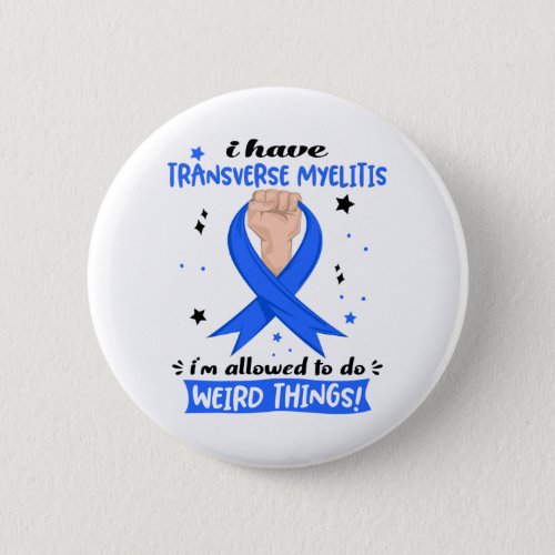 Transverse Myelitis Awareness Month Ribbon Gifts Button