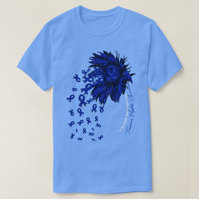 Transverse Myelitis Awareness sunflower nobody fig T-Shirt (Design Front)