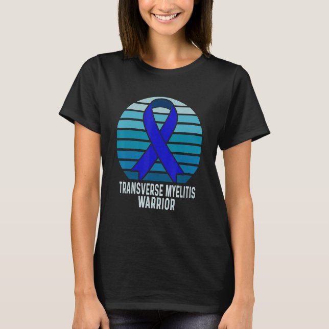Transverse Myelitis Warrior Inflammatory Disease S T-Shirt (Front)