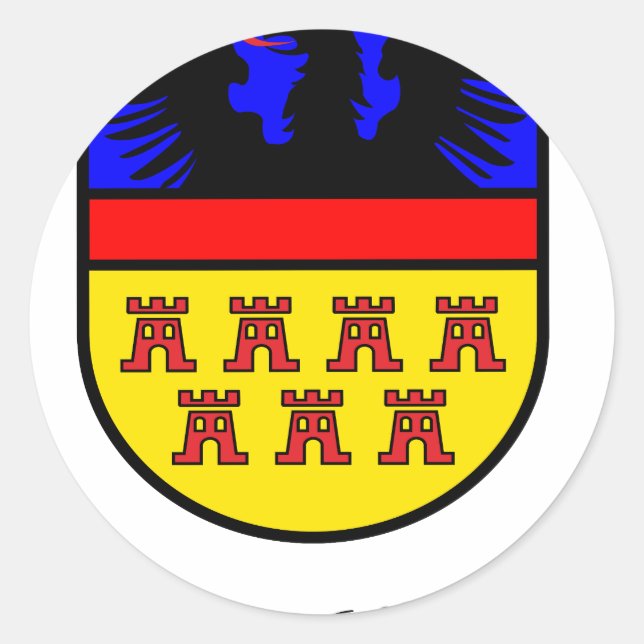Transylvania coat of arms classic round sticker (Front)