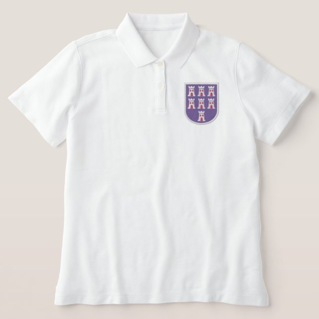 Transylvania coat of arms embroidered polo shirt (Design Front)