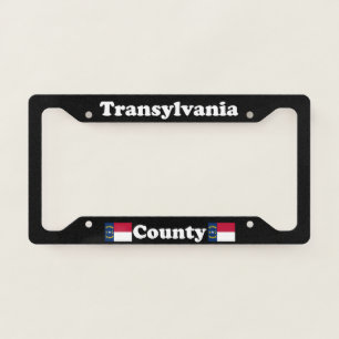 Transylvania County North Carolina LPF License Plate Frame