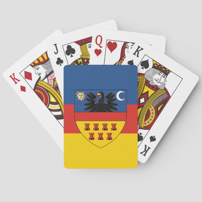 Transylvania flag poker cards (Back)