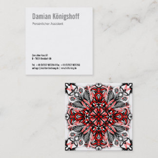 Transylvania inspired square business card