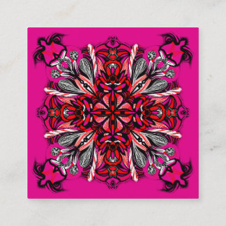 Transylvania inspired square business card