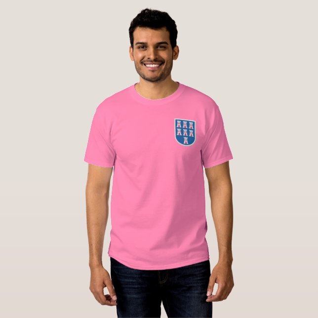 Transylvania Siebenbürgen coat of arms Embroidered T-Shirt (Front Full)