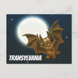 TransylvaniaFlying Bat Postcard