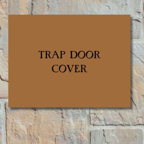 TRAP DOOR COVER Funny Introvert Antisocial Doormat