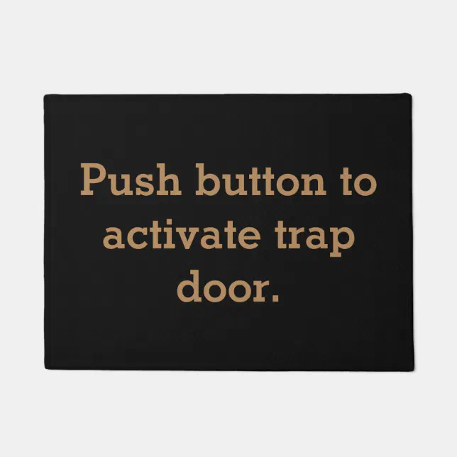 TRAP DOOR DOORMAT Zazzle