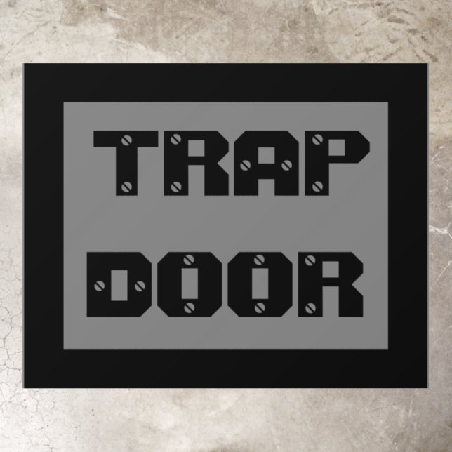 TRAP DOOR -  FLOOR DECALS (Insitu)