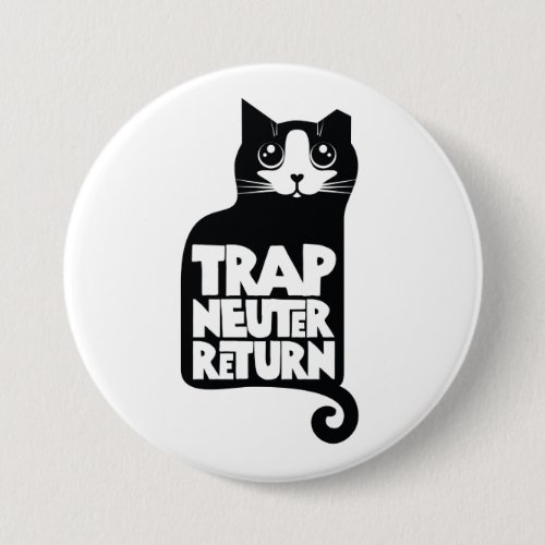 Trap Neuter Return feral cat care large button