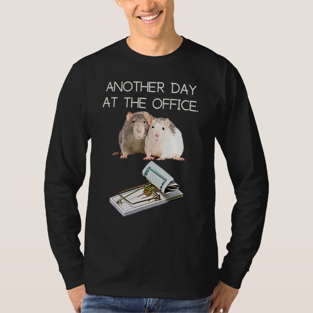 Trap Office Humor Rat Money Employee Race Manager  T-Shirt (Front)