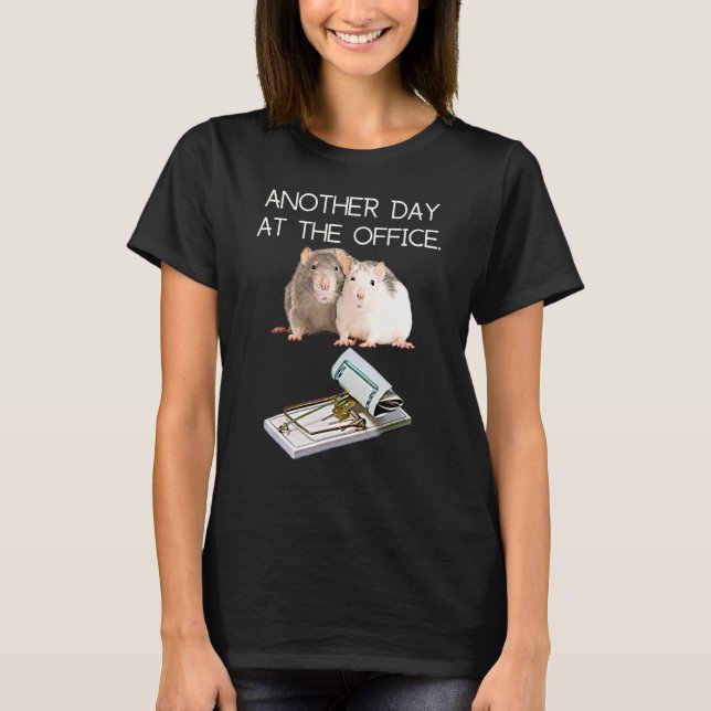 Trap Office Humor Rat Money Employee Race Manager  T-Shirt (Front)