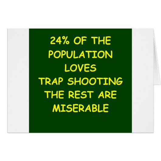 trap shooting cards (Front Horizontal)