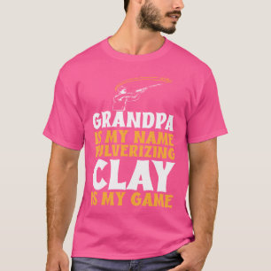 Trap Shooting Grandpa Dad Clay Pigeon Shooting T-Shirt