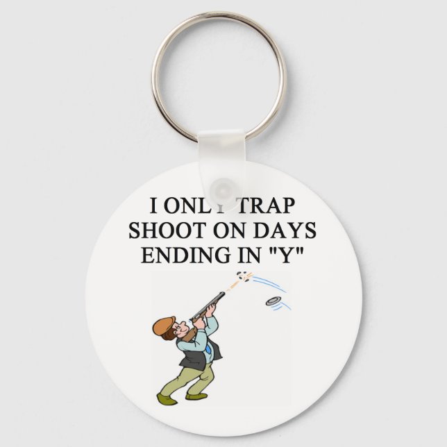 TRAP shooting Keychain (Front)