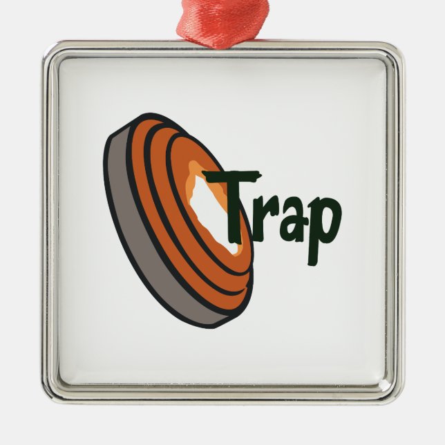 TRAP SHOOTING METAL ORNAMENT (Front)