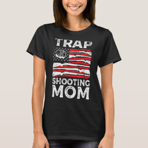 Trap Shooting Mom Gun Rights American Flag Mother' T-Shirt