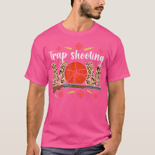 Trap Shooting Mom Leopard Trap Shooting Mama T-Shirt