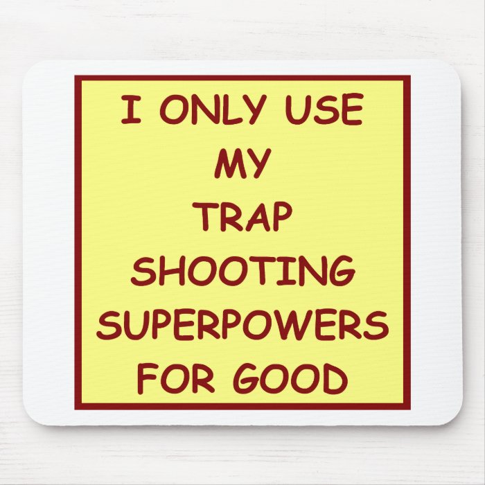 trap shooting mousepad