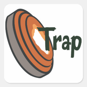Trap Shooting Square Sticker