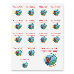 trap shooting temporary tattoos