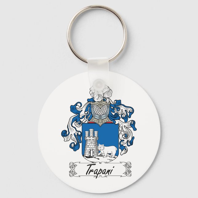 Trapani Family Crest Keychain (Front)