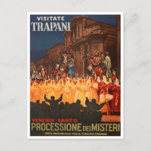 Trapani, Italy, Processione dei Misteri Travel Postcard
