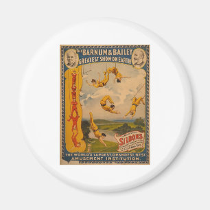Trapeze artists Barnum & Bailey 1896 Magnet