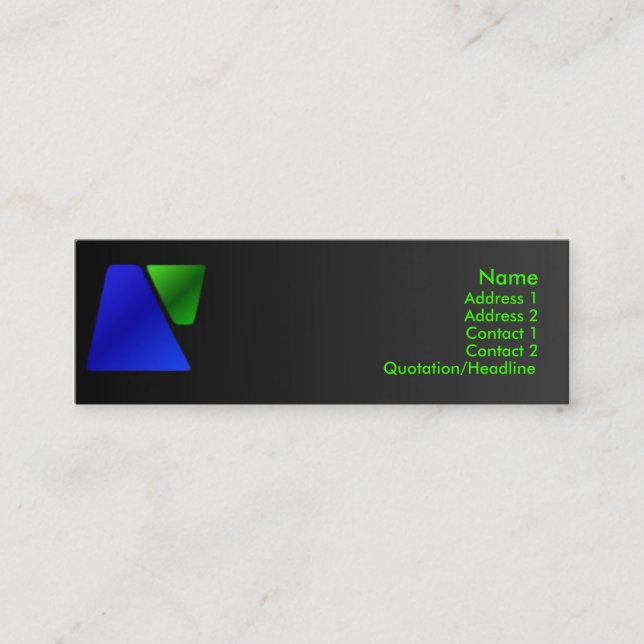 Trapezoid Profile Card (Front)