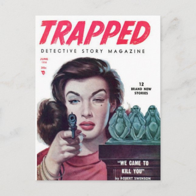 Trapped 1 postcard (Front)