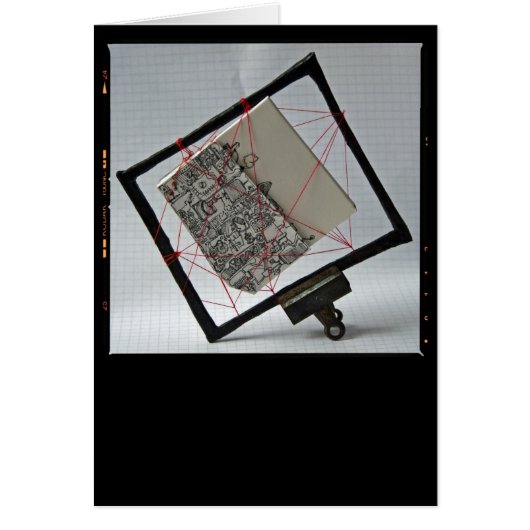 Trapped Artist's Book Installation on my desk Card (Front)