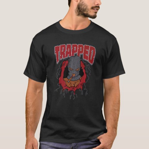 Trapped Bad Girl Red Flint 13s Matching T_Shirt