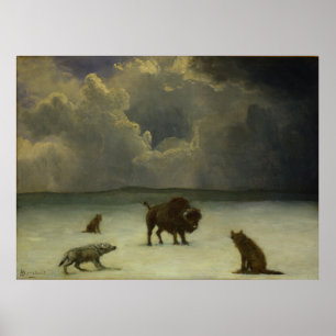 Trapped by Albert Bierstadt Poster