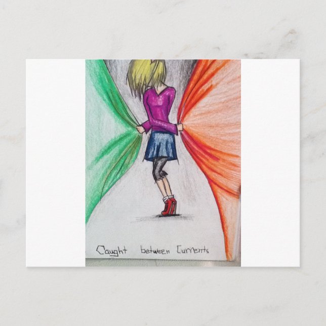 Trapped decision postcard (Front)