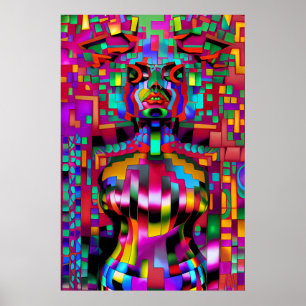 Trapped in a Teleportal Glitch - Ken Gage Art Poster