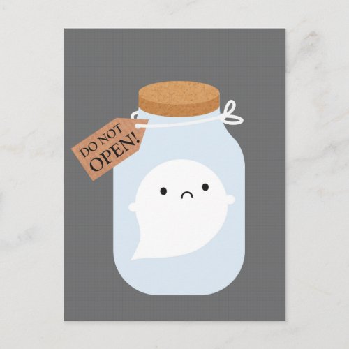 Trapped Little Ghost Postcard