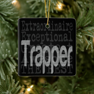 Trapper Extraordinaire Ceramic Ornament