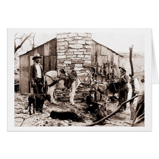 Trappers and their cabin cards (Front Horizontal)